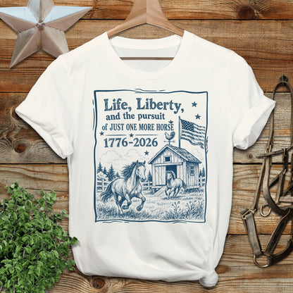 Life, Liberty, Pursuit of Horse Softstyle Tee