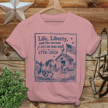 Life, Liberty, Pursuit of Horse Softstyle Tee
