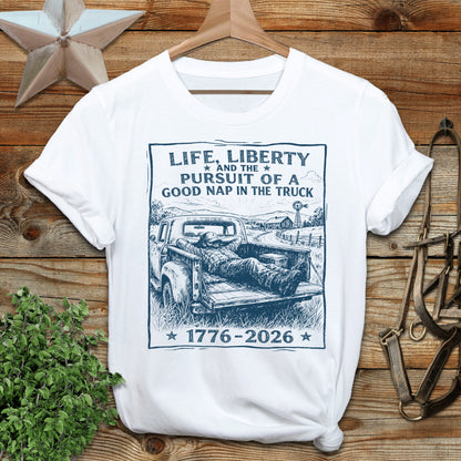 Life, Liberty, Pursuit of Truck Nap Softstyle Tee