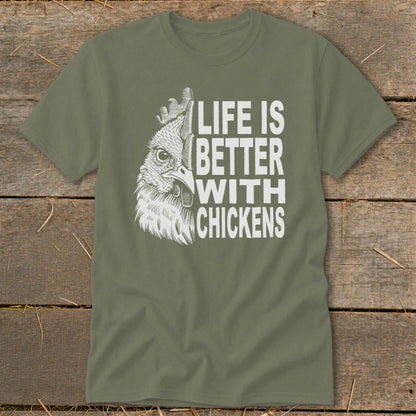 Life With Chickens Classic Tee