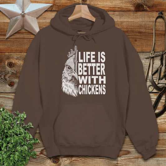 Life With Chickens Hoodie