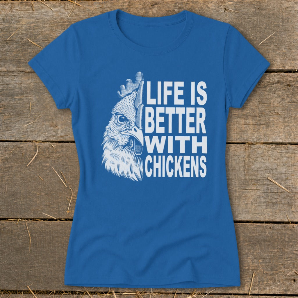 Life With Chickens Ladies Tee