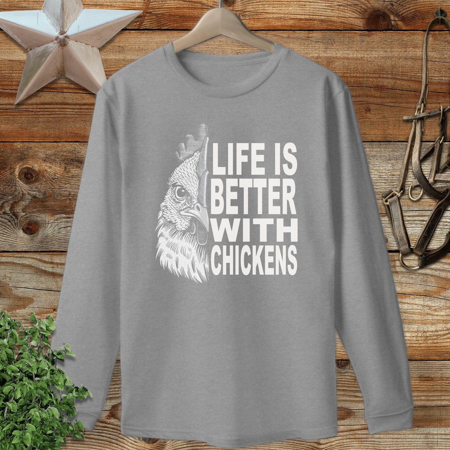 Life With Chickens Long Sleeve Tee