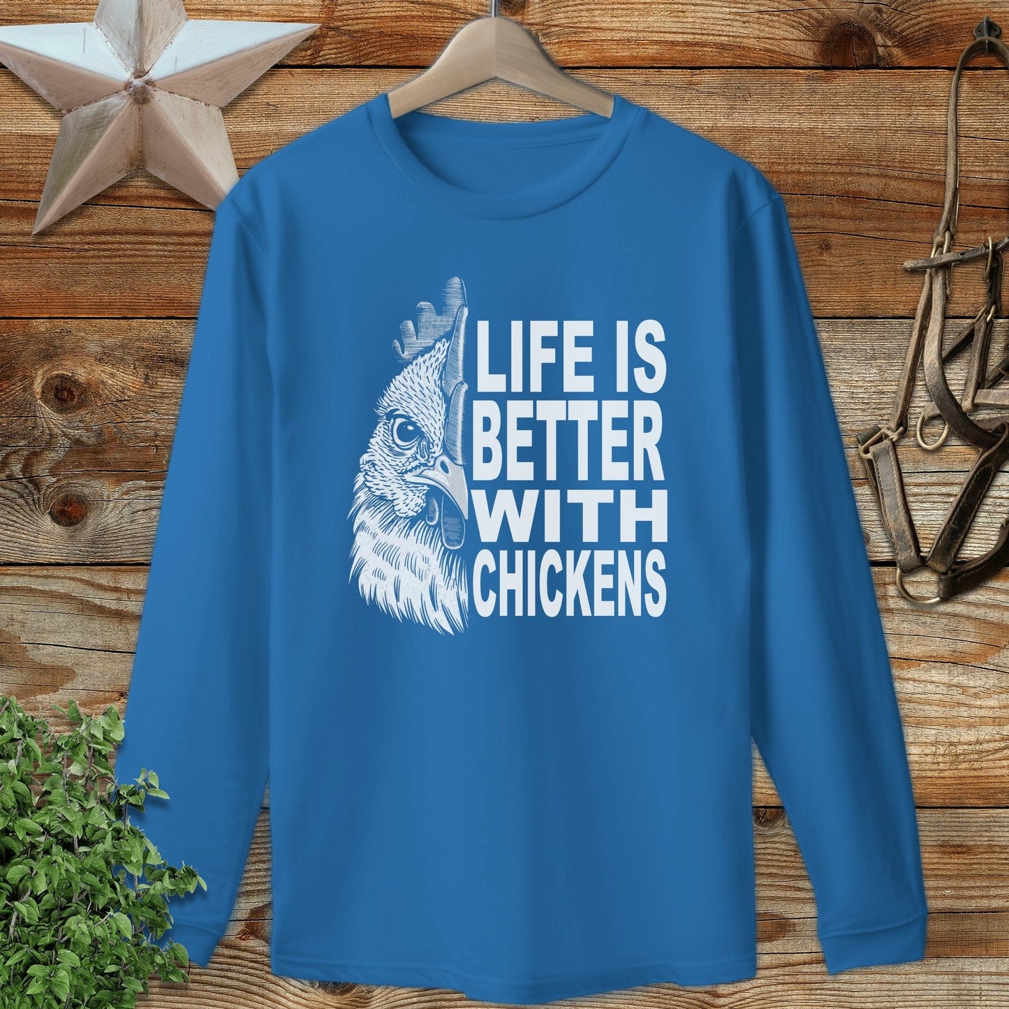 Life With Chickens Long Sleeve Tee