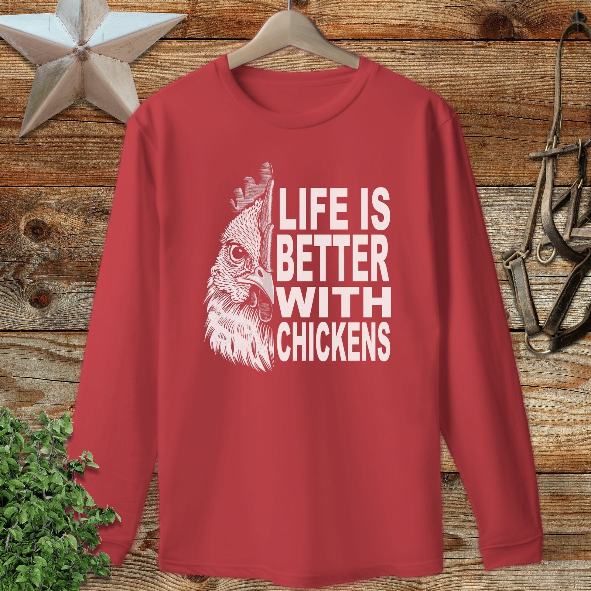 Life With Chickens Long Sleeve Tee