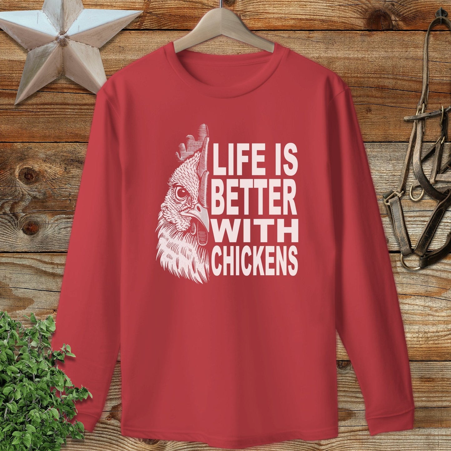 Life With Chickens Long Sleeve Tee