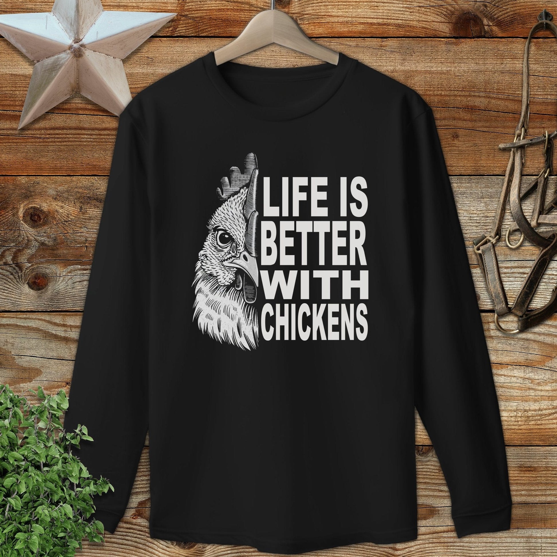 Life With Chickens Long Sleeve Tee