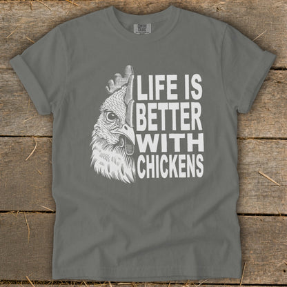 Life With Chickens Signature Tee