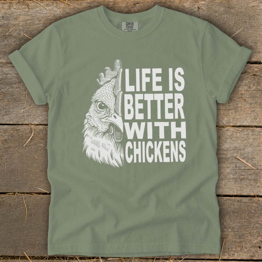 Life With Chickens Signature Tee
