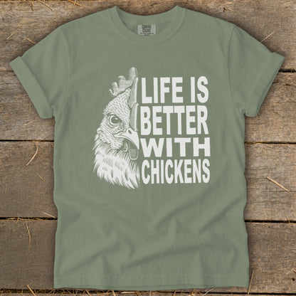 Life With Chickens Signature Tee