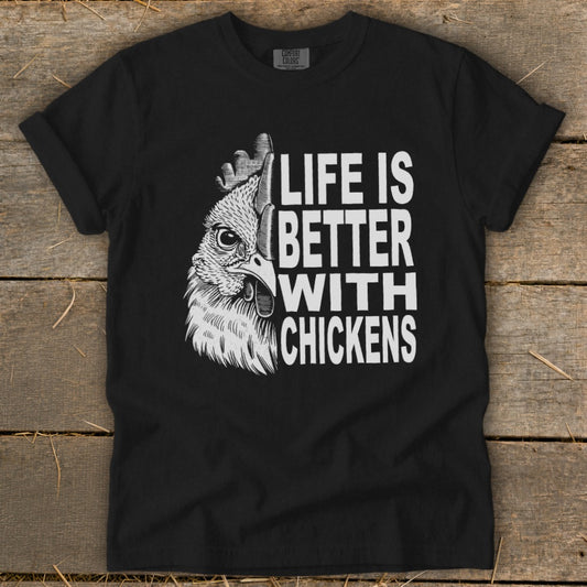 Life With Chickens Signature Tee