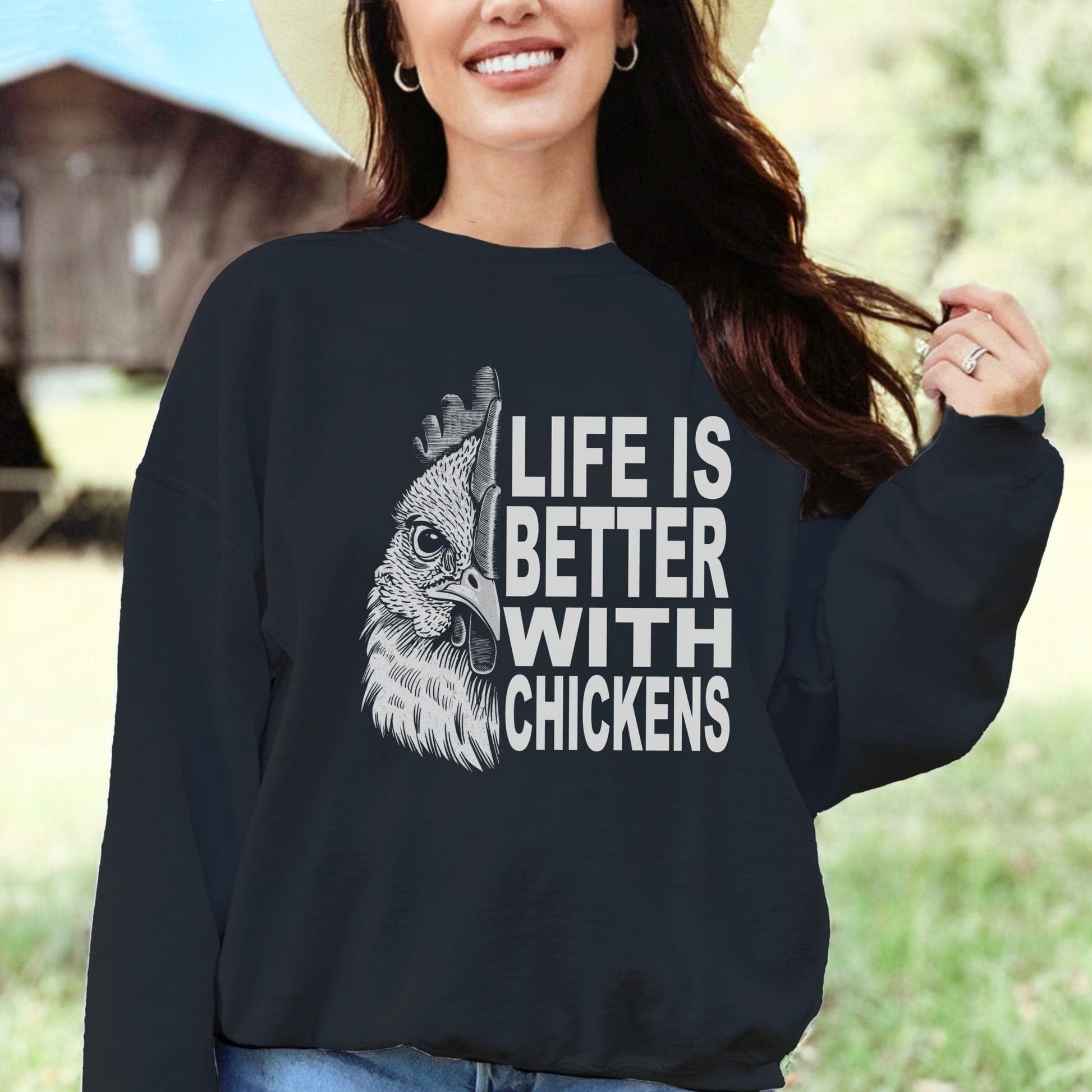 Life With Chickens Sweatshirt