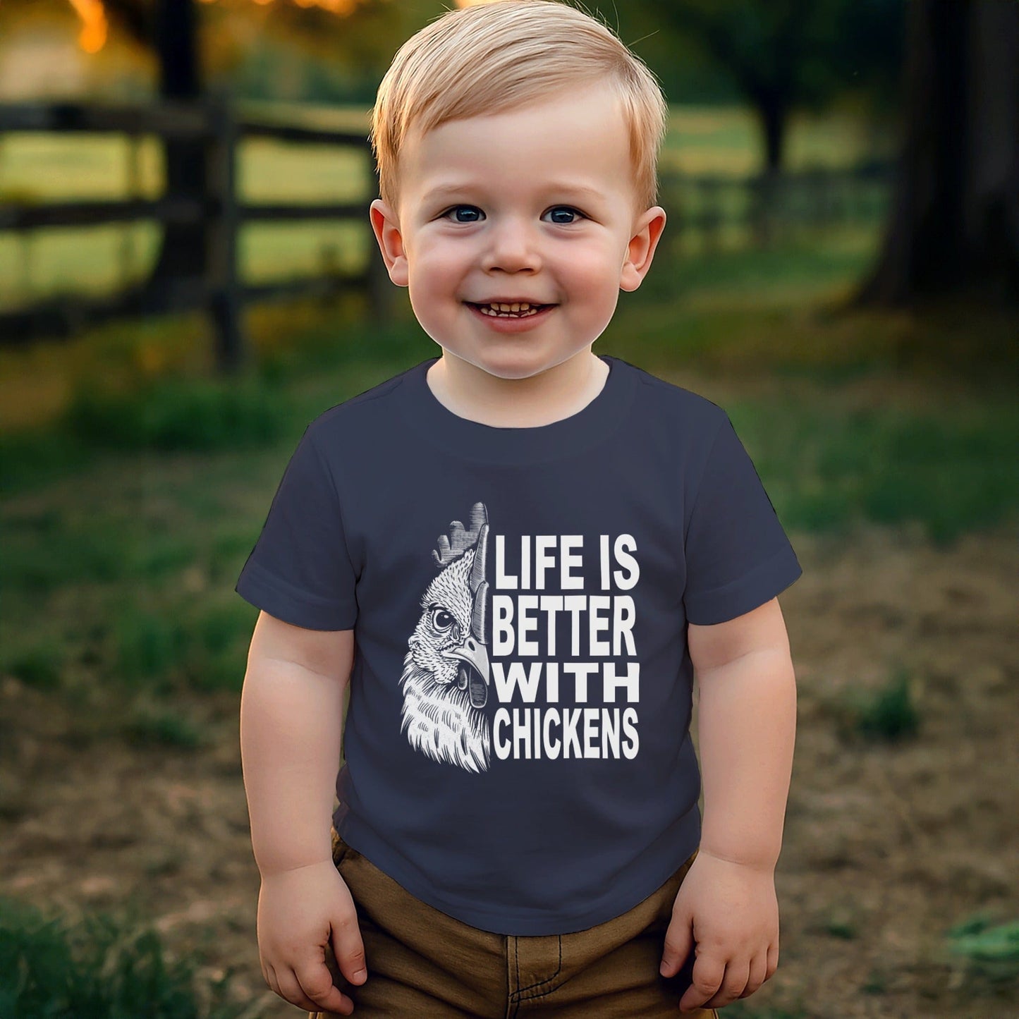 Life With Chickens T-shirt (Toddler)