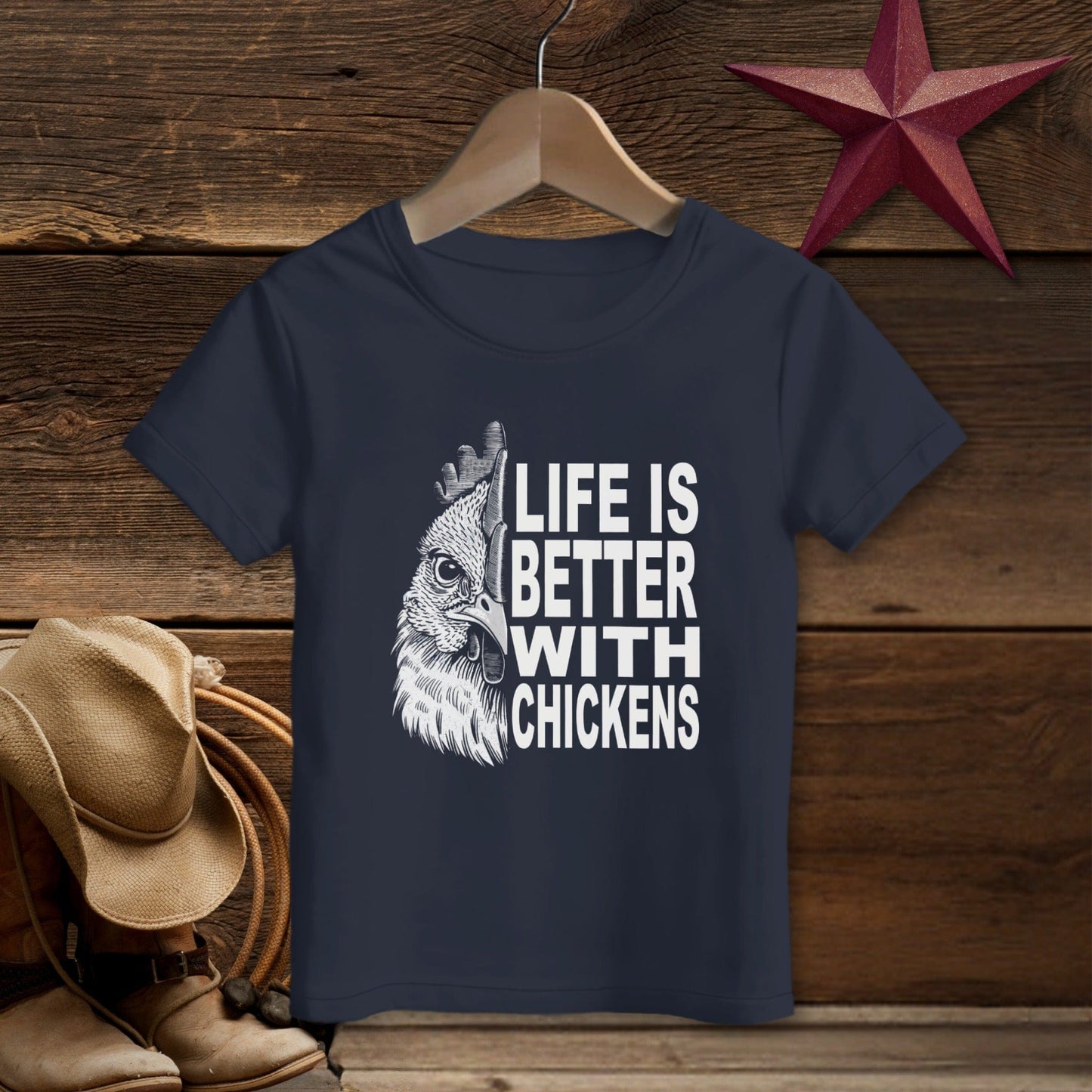 Life With Chickens T-shirt (Toddler)
