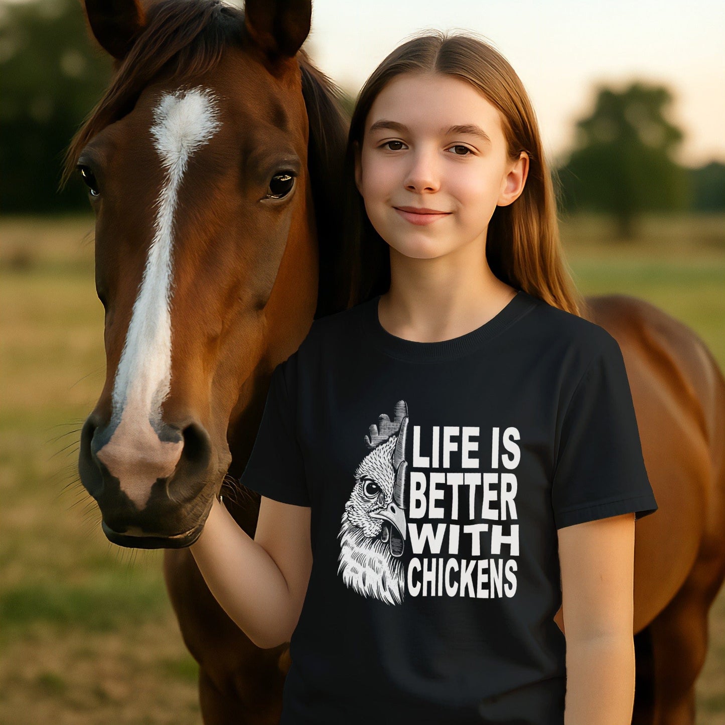 Life With Chickens T-shirt (Youth)