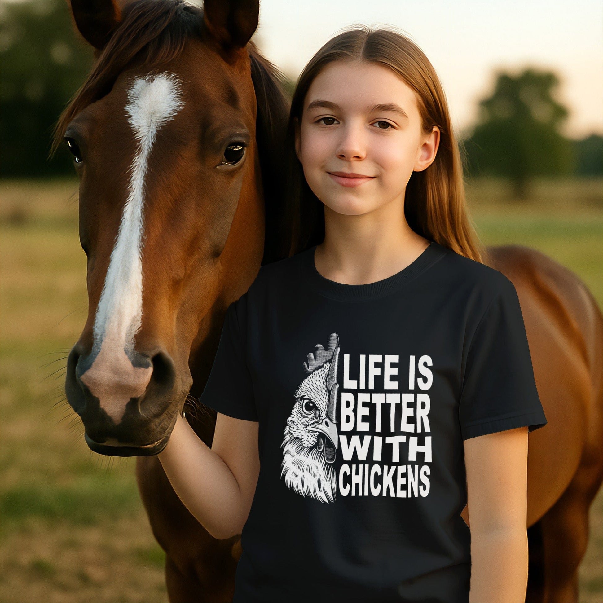 Life With Chickens T-shirt (Youth)