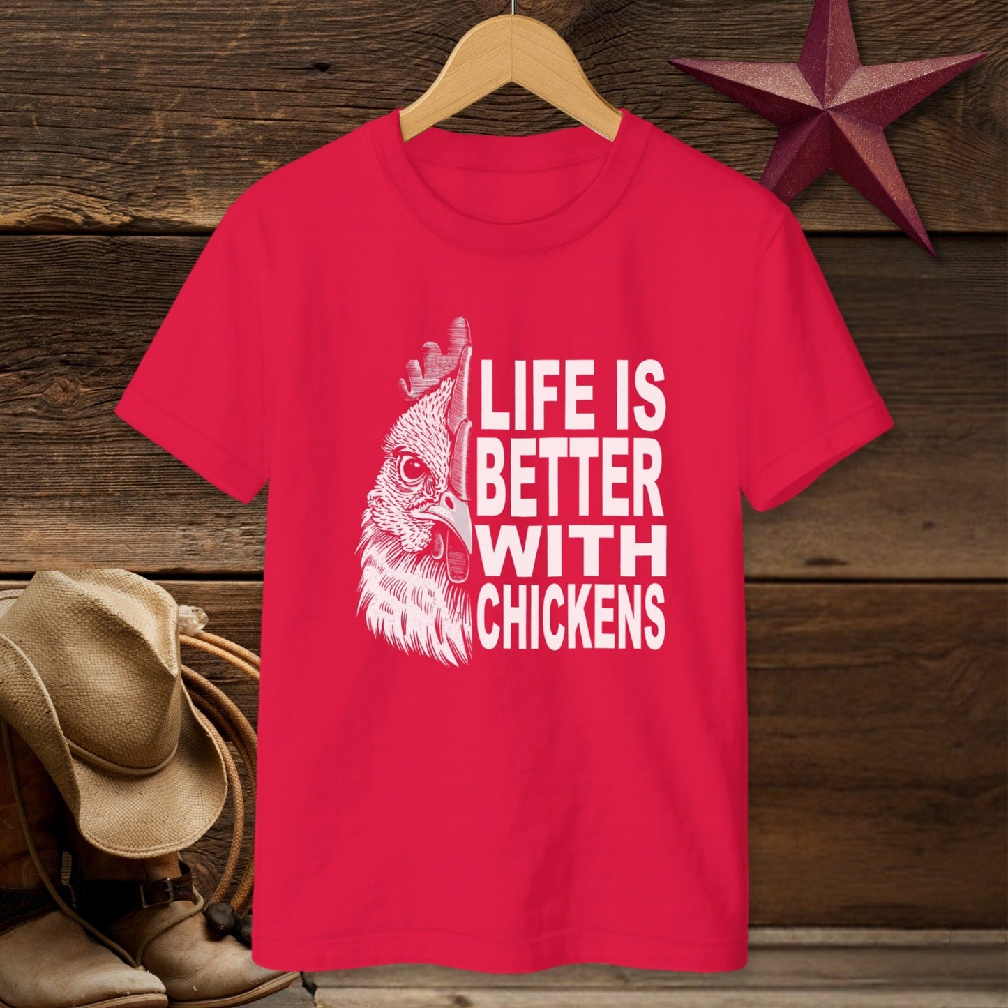 Life With Chickens T-shirt (Youth)
