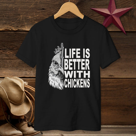 Life With Chickens T-shirt (Youth)
