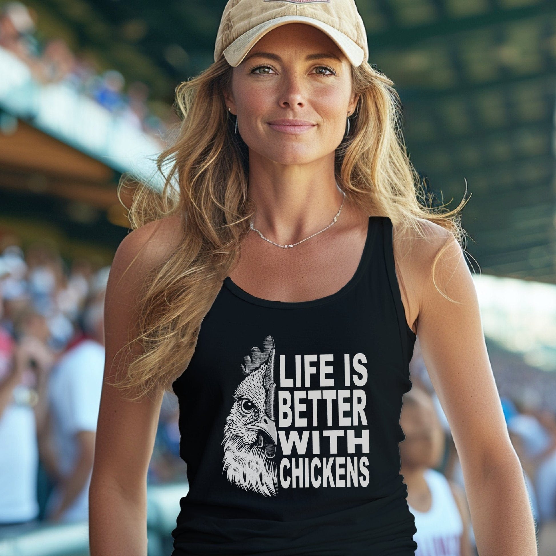 Life With Chickens Tank Top