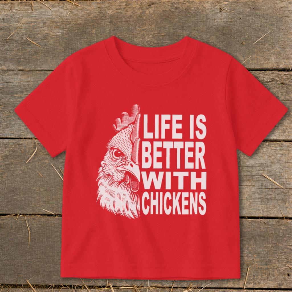 Life With Chickens Toddler Tee