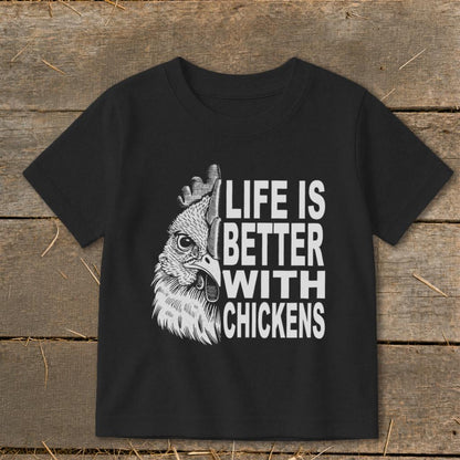 Life With Chickens Toddler Tee