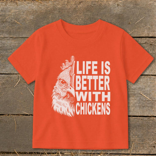 Life With Chickens Toddler Tee