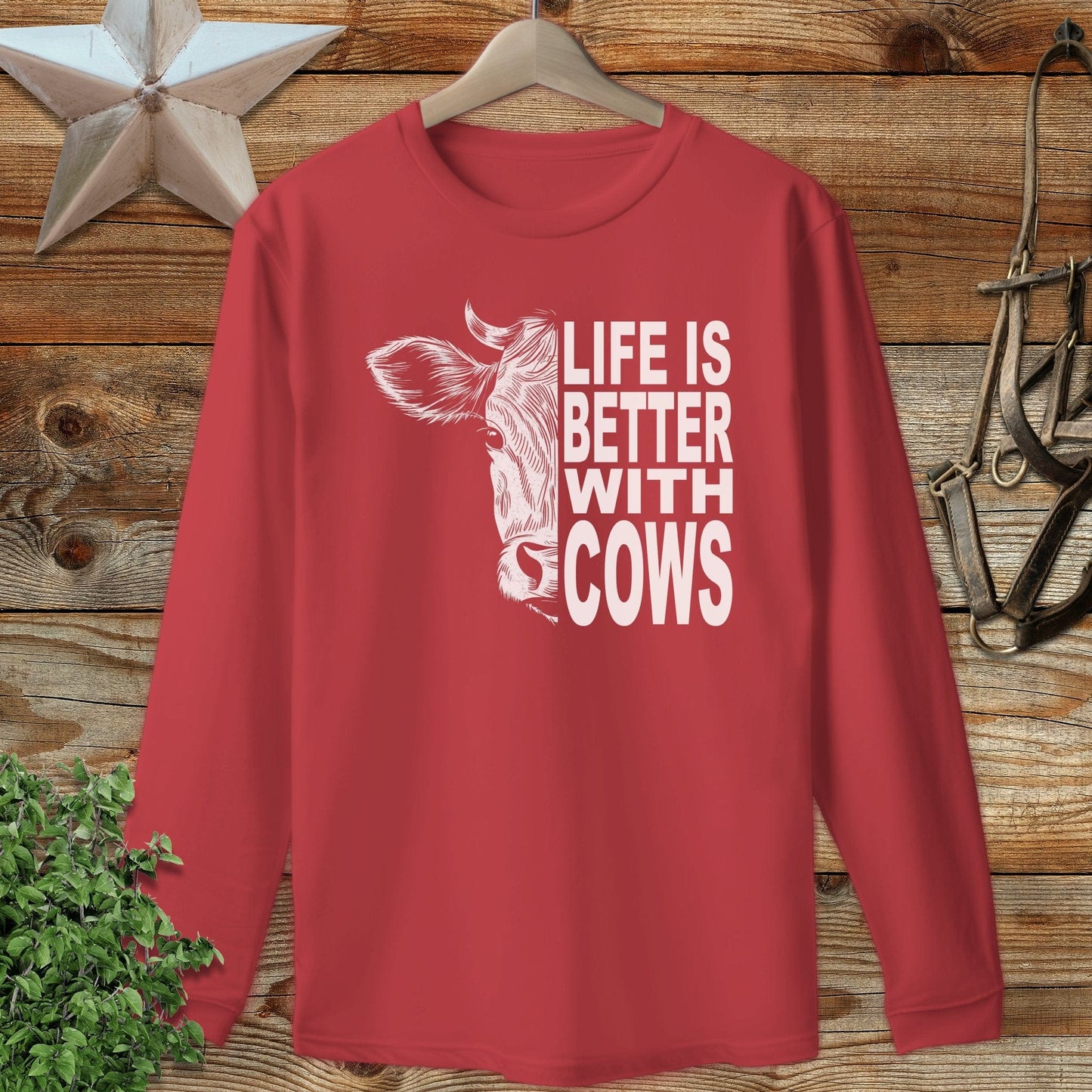Life With Cows Long Sleeve Tee