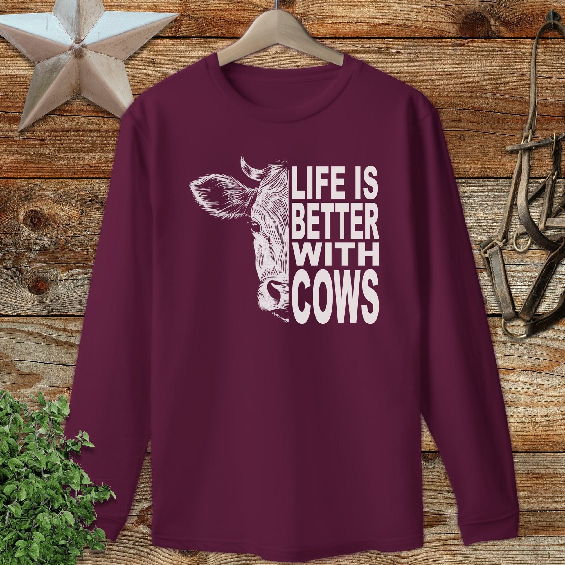 Life With Cows Long Sleeve Tee