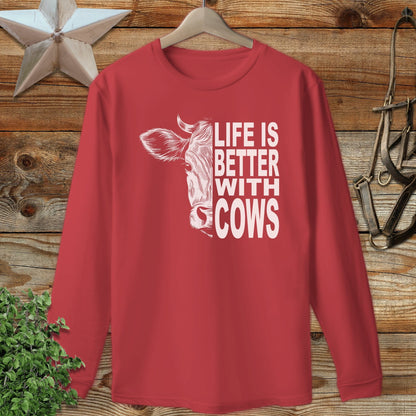 Life With Cows Long Sleeve Tee
