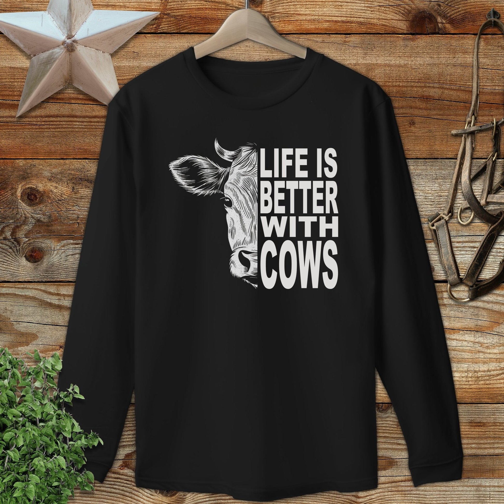 Life With Cows Long Sleeve Tee