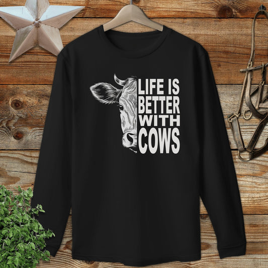 Life With Cows Long Sleeve Tee