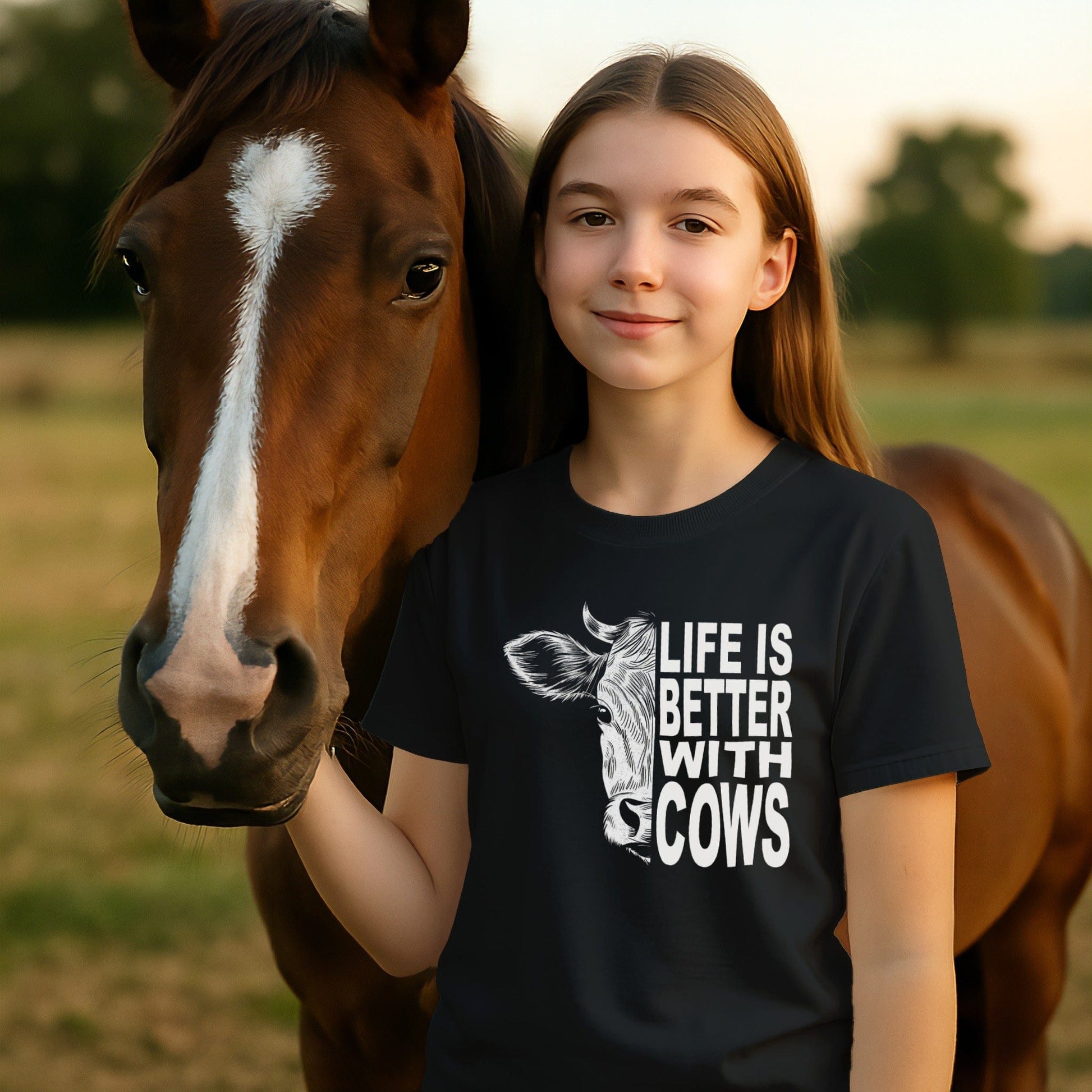 Life With Cows T-shirt (Youth)