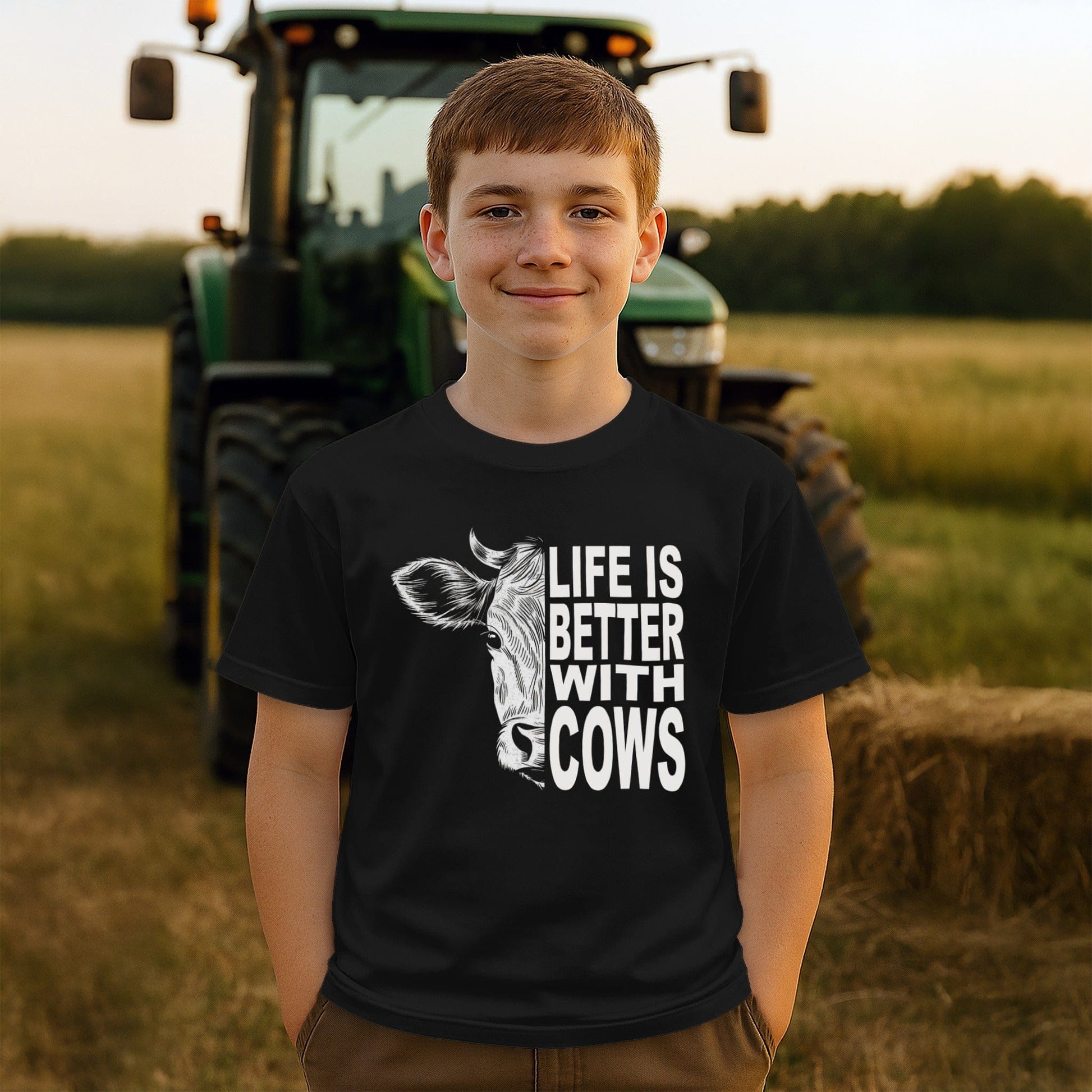 Life With Cows T-shirt (Youth)