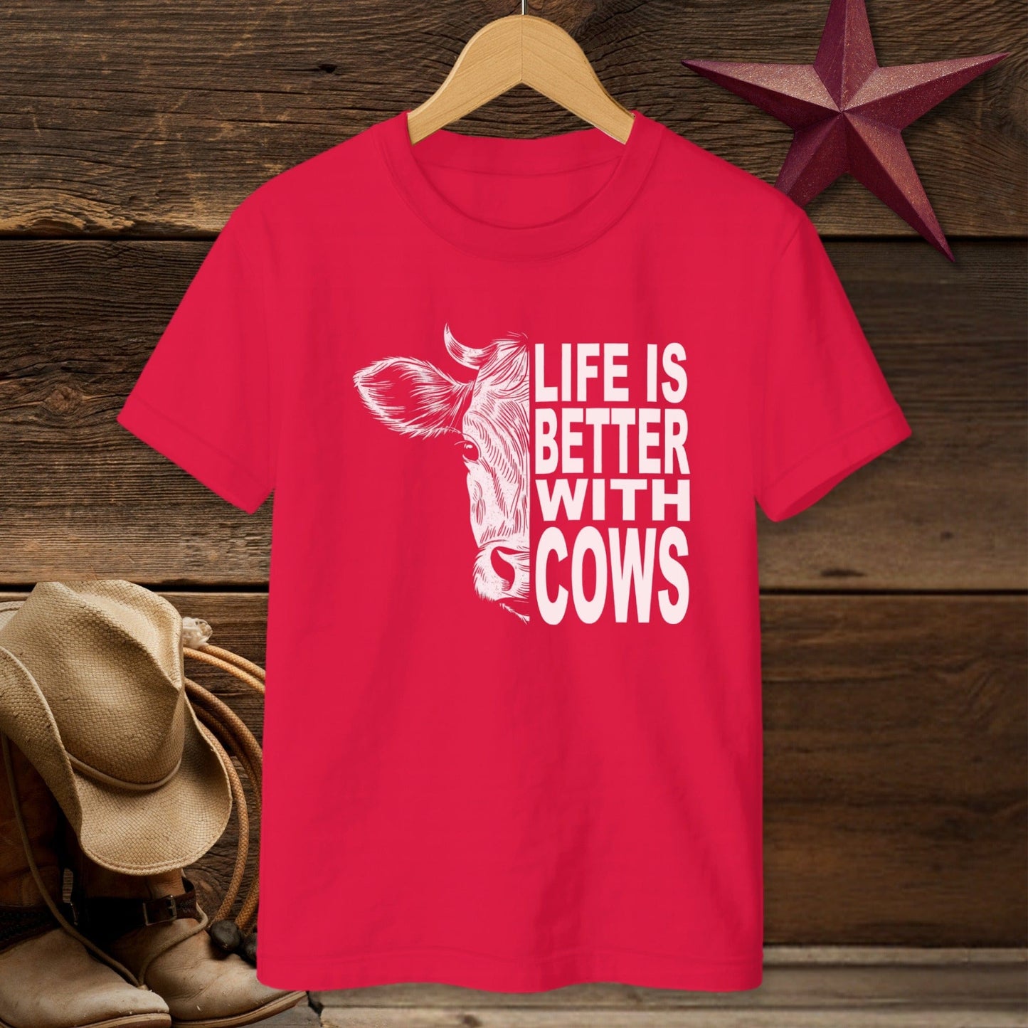 Life With Cows T-shirt (Youth)