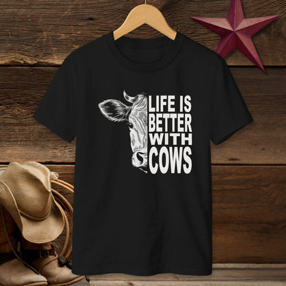 Life With Cows T-shirt (Youth)