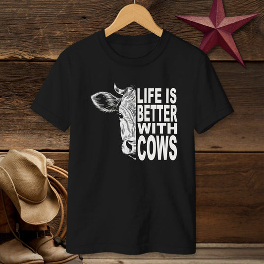 Life With Cows T-shirt (Youth)