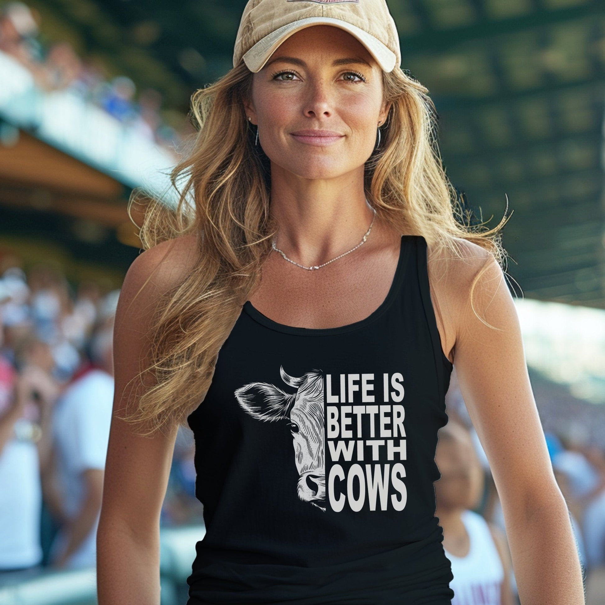 Life With Cows Tank Top