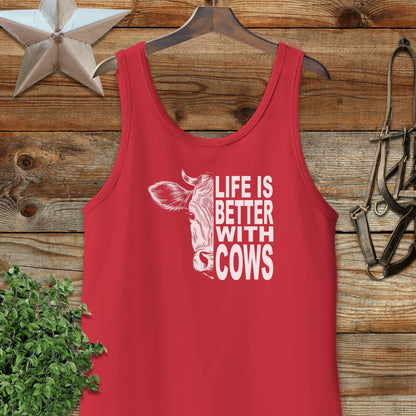 Life With Cows Tank Top