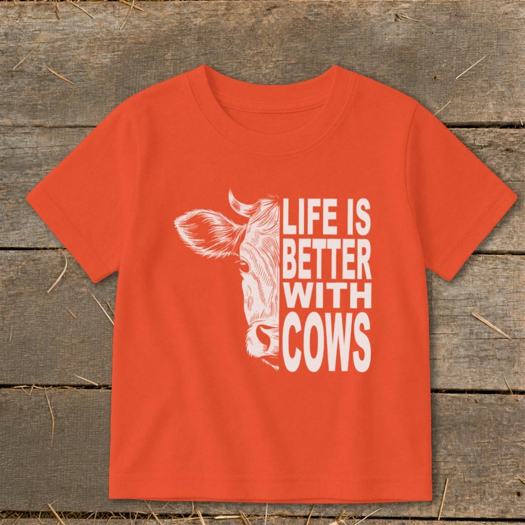 Life With Cows Toddler Tee