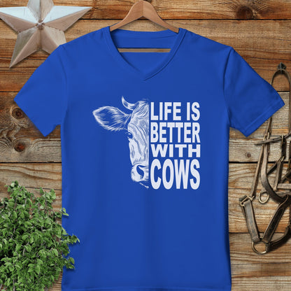 Life With Cows V-neck