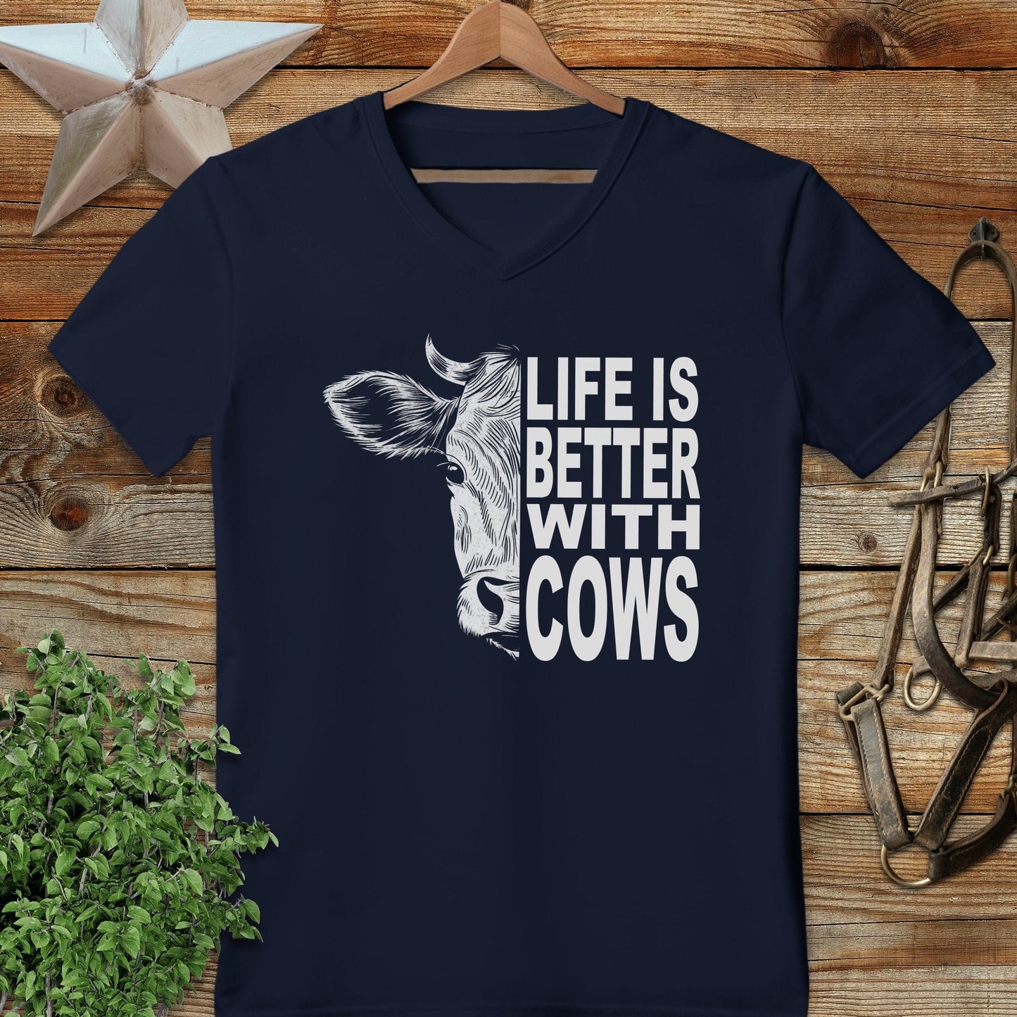 Life With Cows V-neck