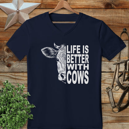 Life With Cows V-neck