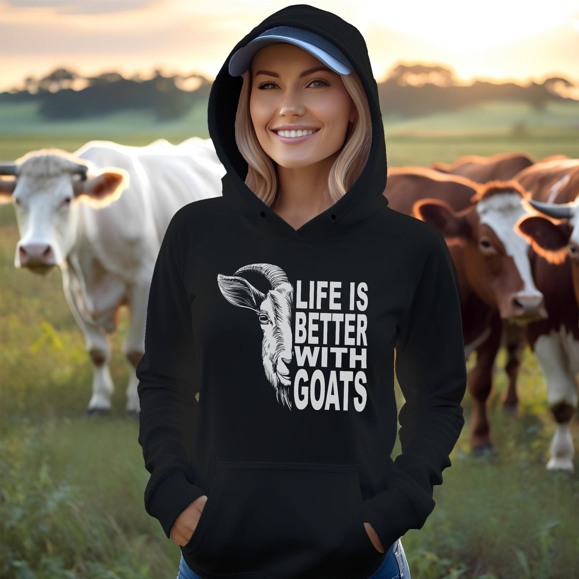 Life With Goats Hoodie