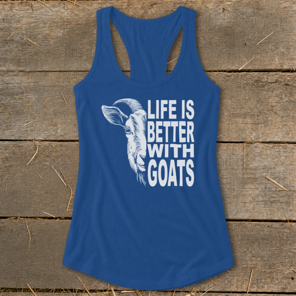 Life With Goats Racerback Tank