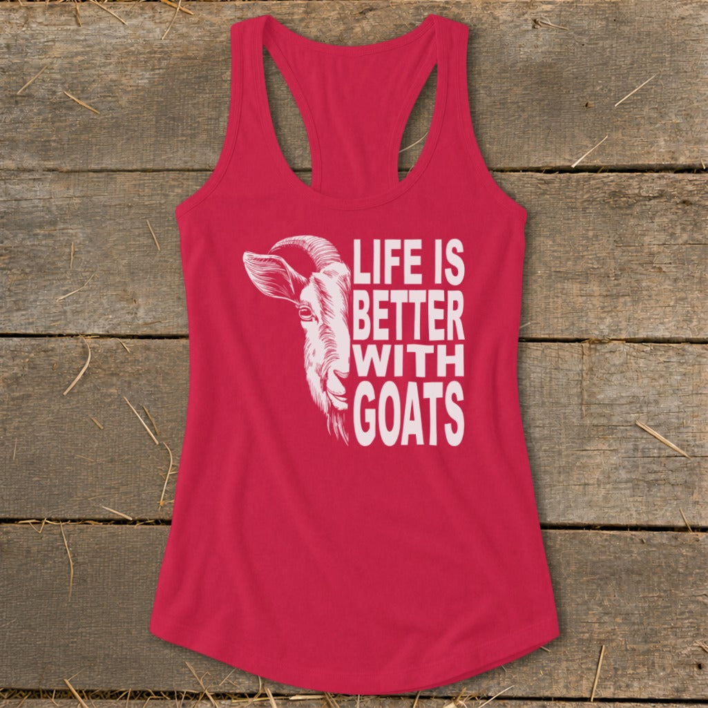 Life With Goats Racerback Tank