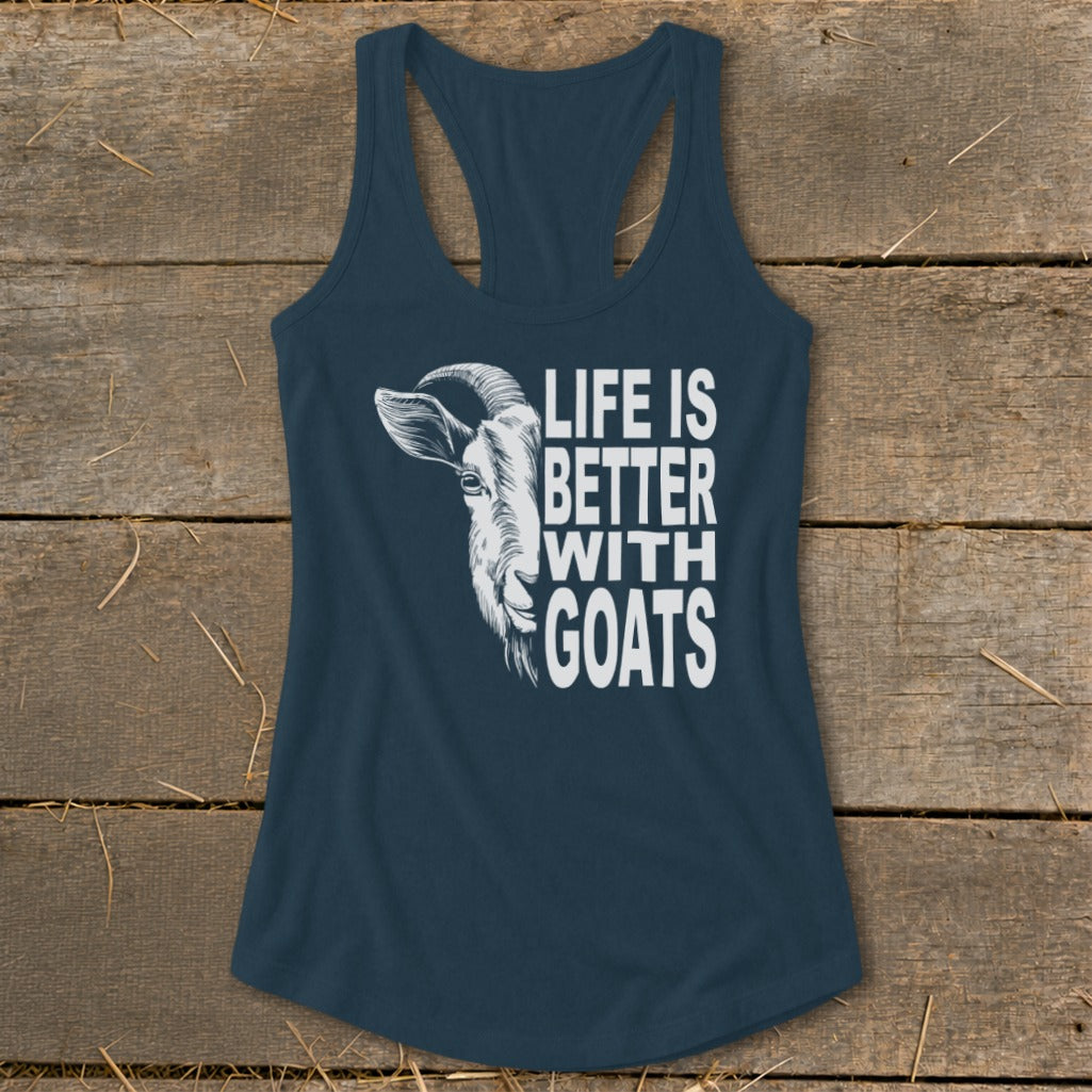 Life With Goats Racerback Tank