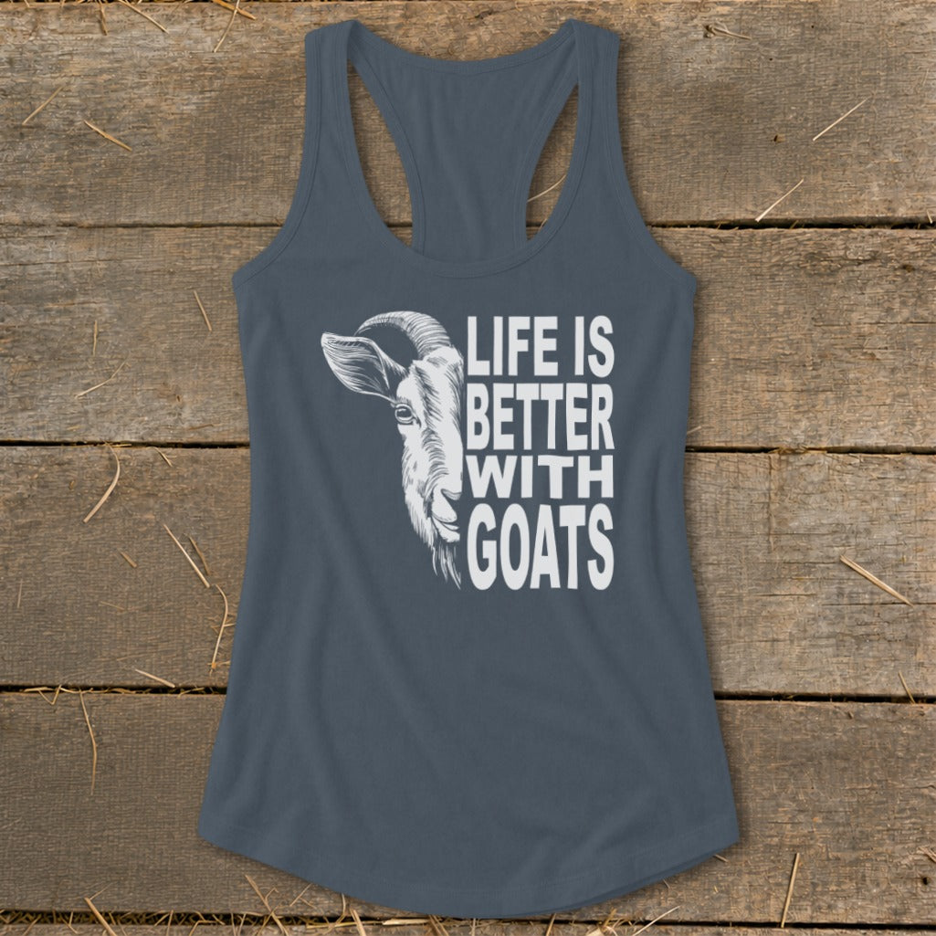 Life With Goats Racerback Tank