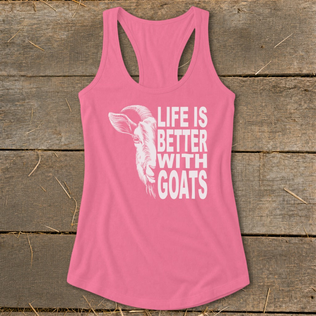 Life With Goats Racerback Tank