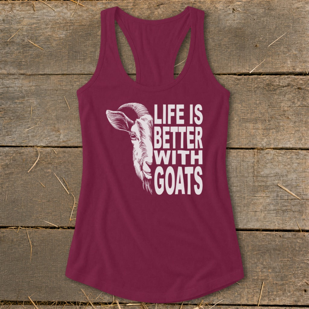 Life With Goats Racerback Tank