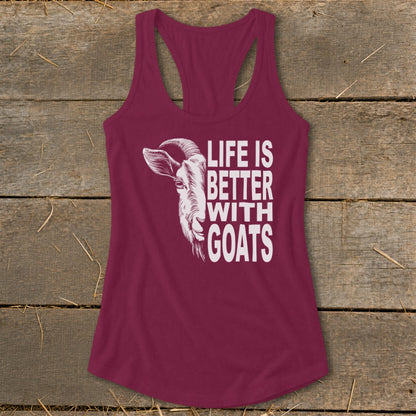 Life With Goats Racerback Tank